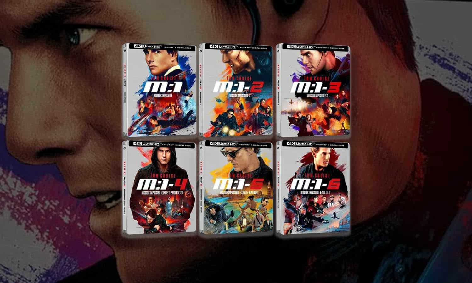 Mission Impossible Blu Ray 4K Steelbook (à l’unité)