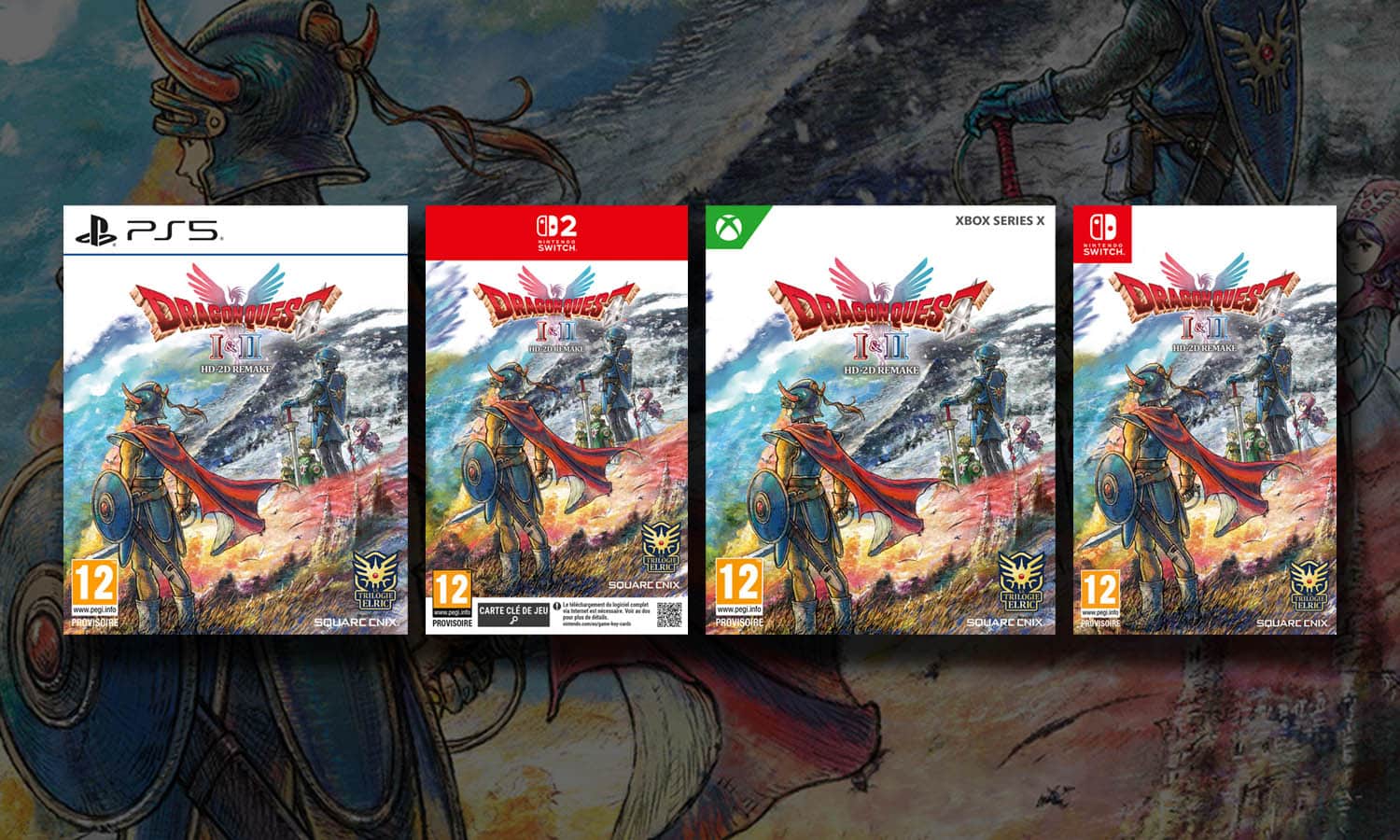 SLIDER Dragon Quest 1 et 2 HD 2D Remake standard multi