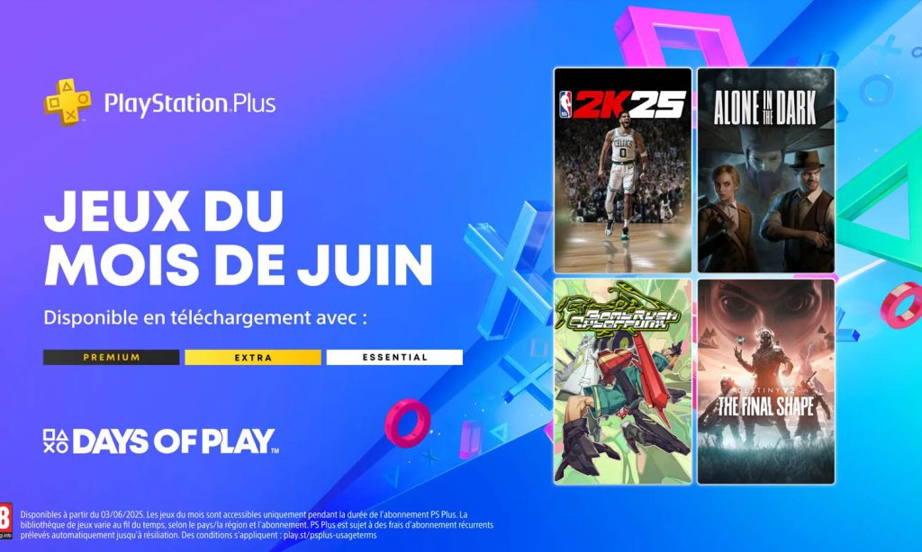SLIDER Jeux Gratuits Playstation Plus Juin 2025