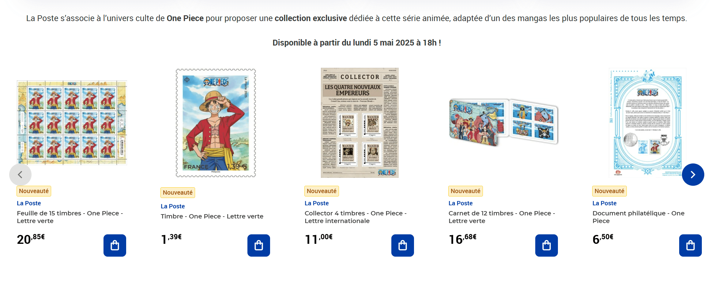 timbres one piece poste image