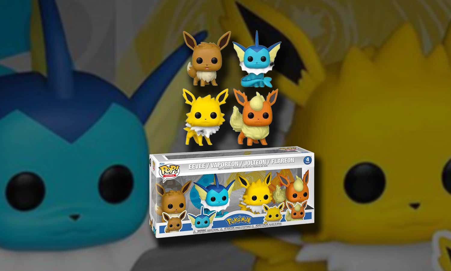 Funko Pop 4 Pokemon Eeveelutions