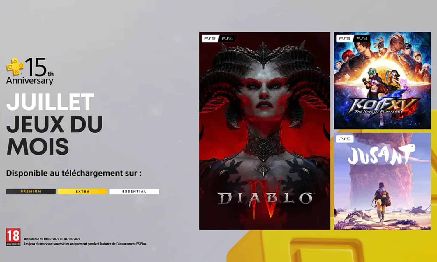 SLIDER jeux gratuits playstation plus juillet 2025