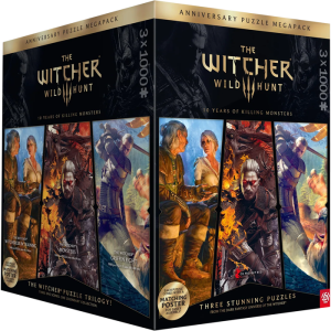 the witcher 3 anniversary puzzle trilogy visuel produit