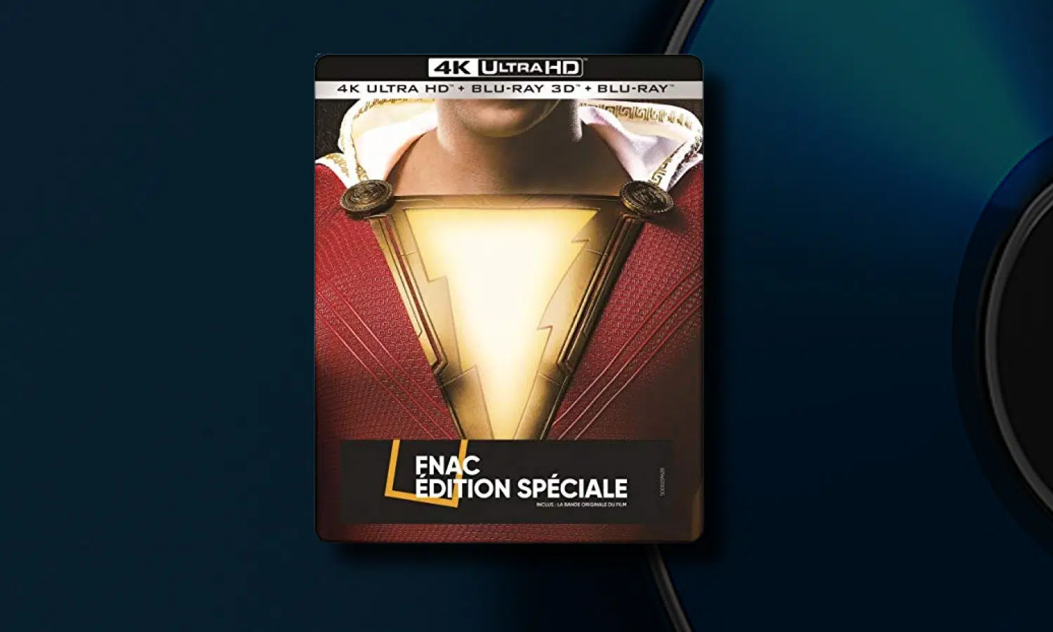 Shazam! en Blu-Ray 4K/3D/2D steelbook