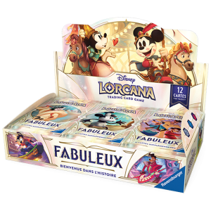 display 24 boosters disney lorcana fabuleux visuel produit