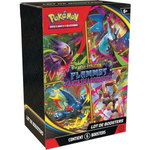 bundle 6 boosters me02 pokémon flammes fantasmagoriques definitif produit