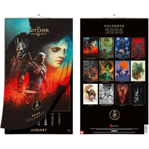 calendrier 2026 the witcher 3 wild hunt visuel produit