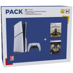 Pack PS5 Slim Ghost of Yōtei et Expedition 33 produit fnac