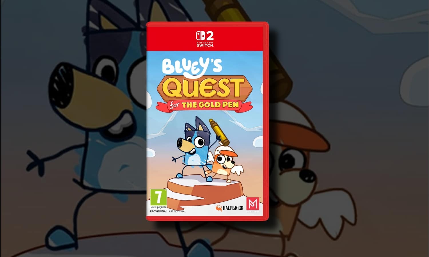 bluey quests for the gold pen switch 2 visuel slider