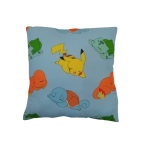 coussin pokemon starters et pikachu dormants visuel produit