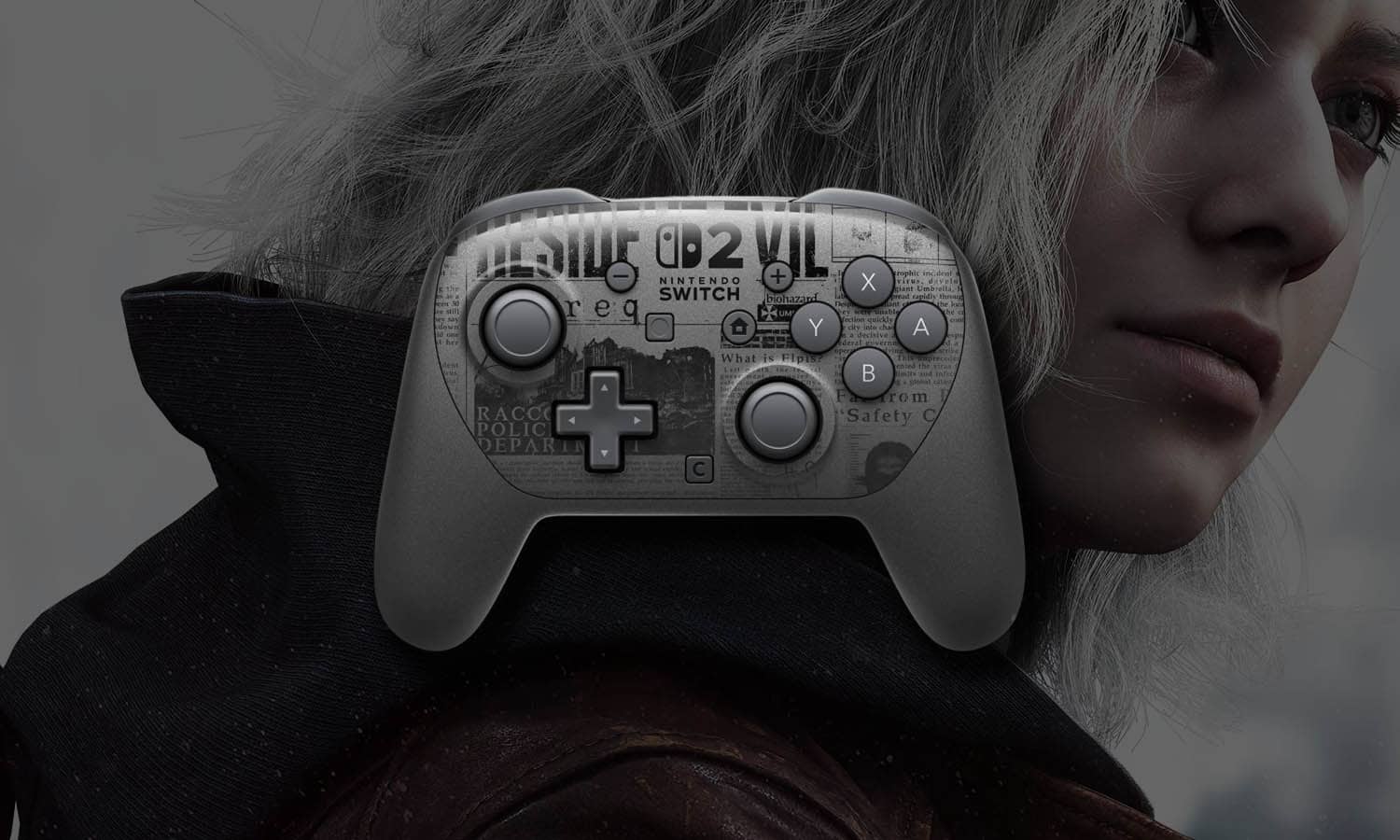 manette pro switch 2 resident evil 9 requiem visuel slider