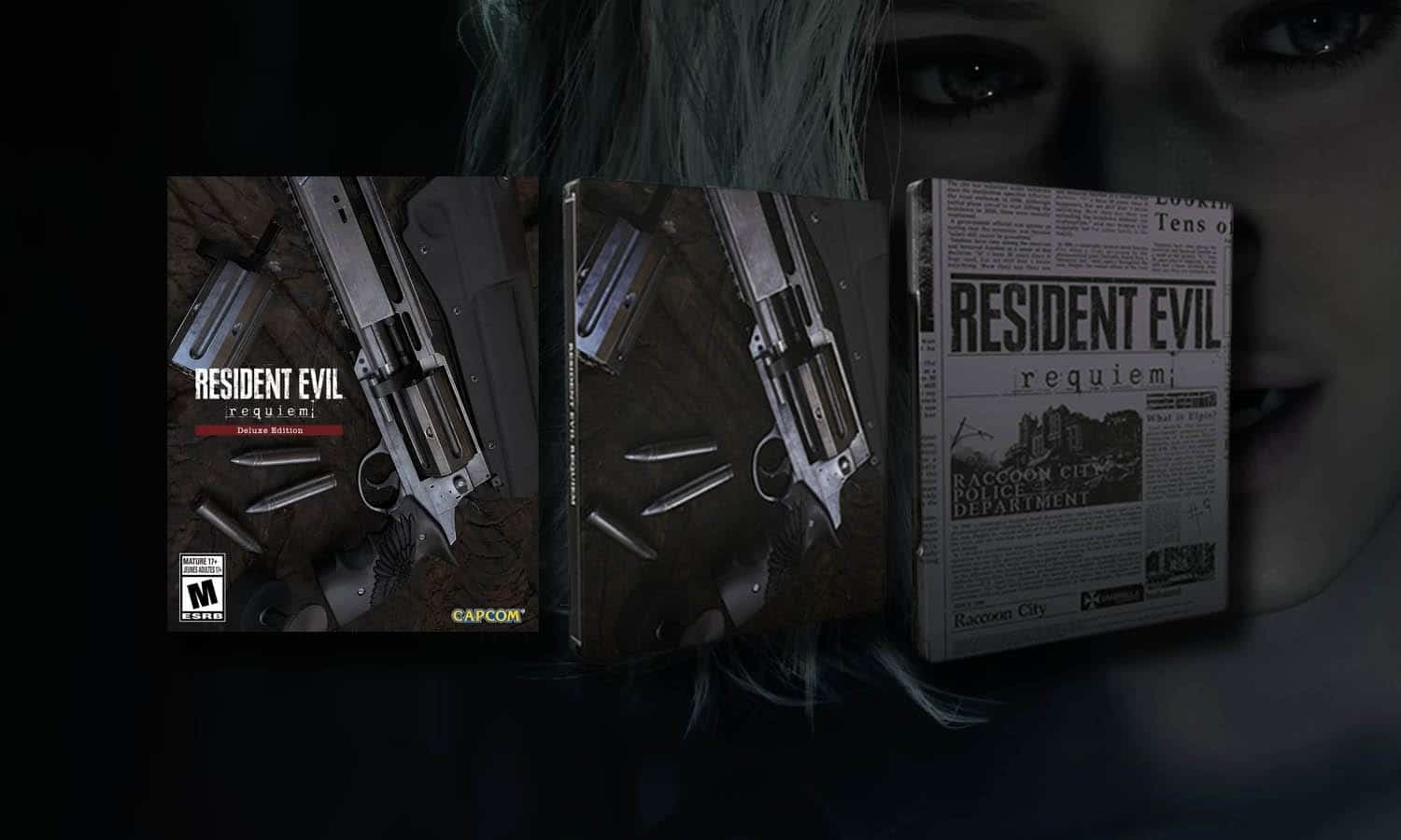 resident evil 9 requiem edition deluxe steelbook pc visuel slider