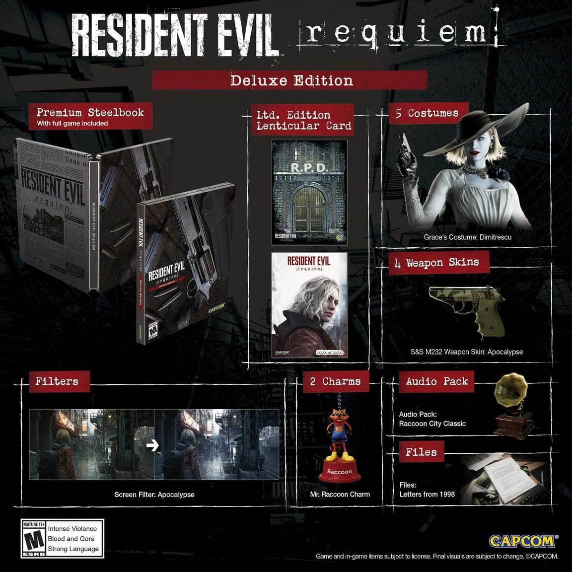 screen 4 resident evil 9 requiem edition deluxe steelbook