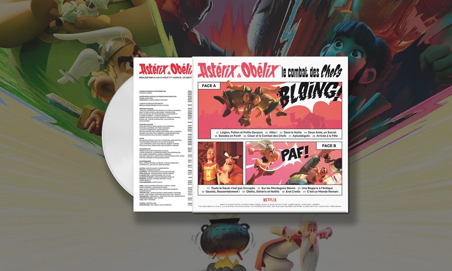 vinyle astérix et obélix le combat des chefs gal 1