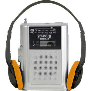 baladeur stranger things cassette casque visuel produit