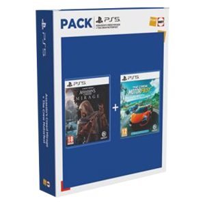 pack assassins creed mirage et the crew motorfest sur ps5 visuel produit