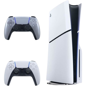 ps5 slim avec 2eme manette silver visuel produit