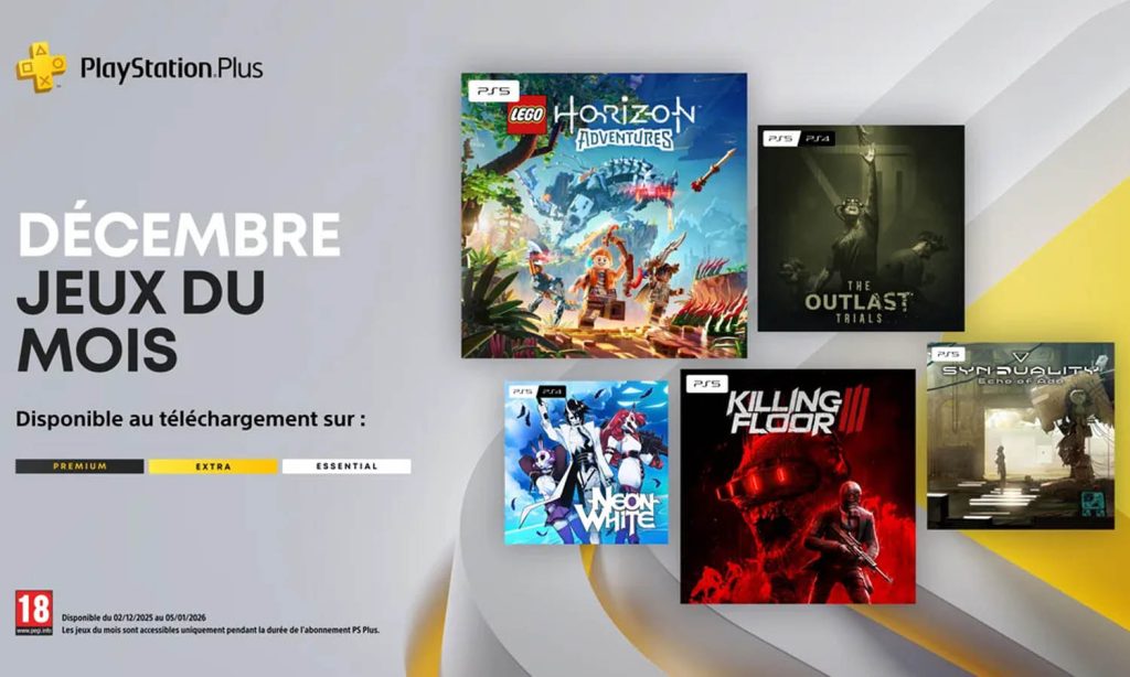 SLIDER Jeux Gratuits Playstation Plus Décembre 2025