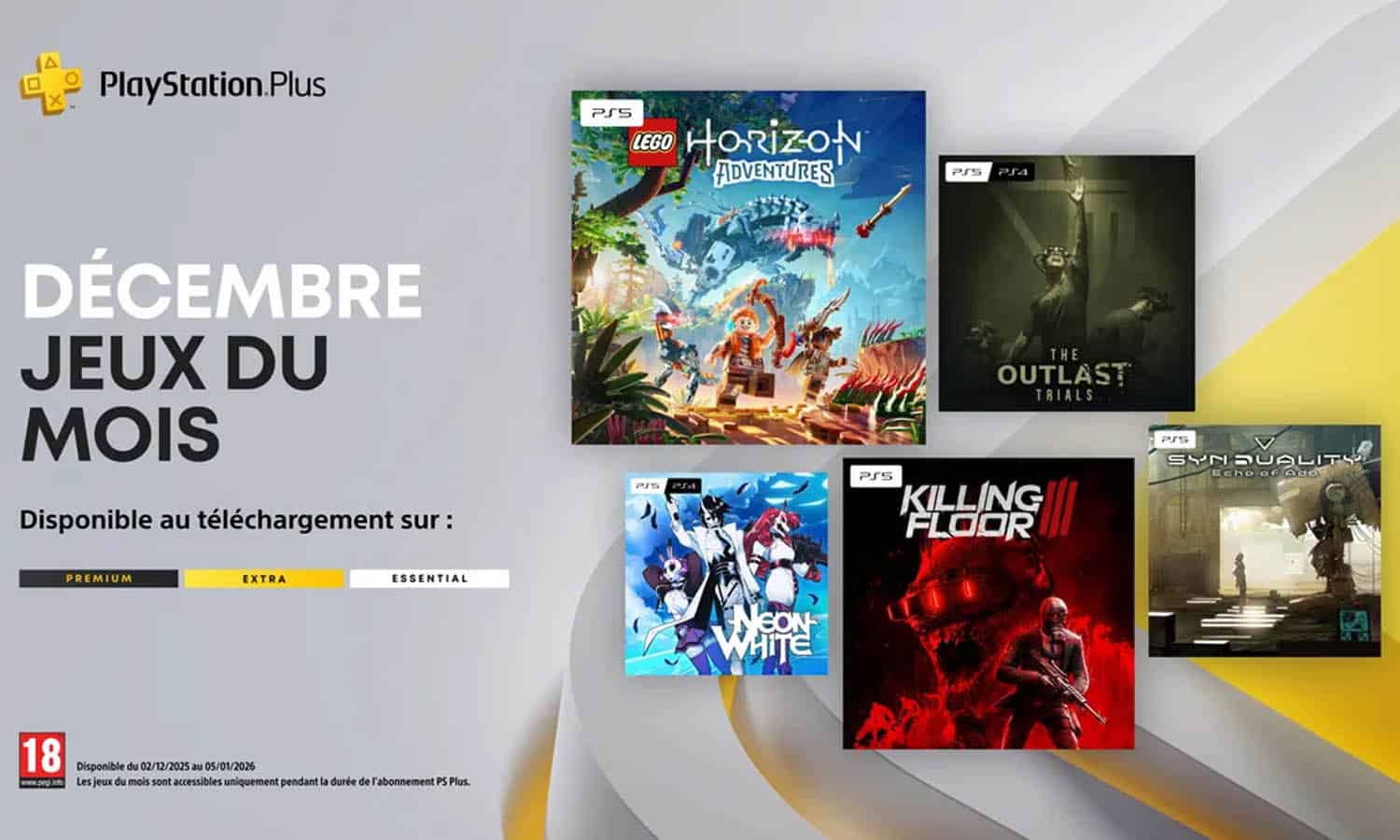 SLIDER Jeux Gratuits Playstation Plus Décembre 2025