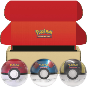 lot de boites poke ball super ball et hyper ball visuel produit