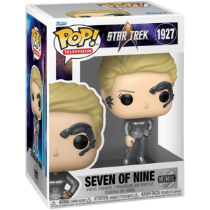 funko pop star trek voyager seven of nine metallique visuel produit