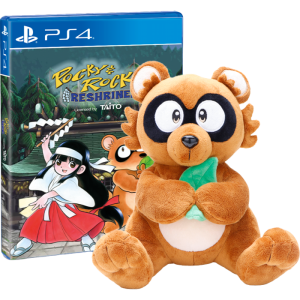 pocky rocky reshrined avec peluche sur ps4 visuel produit